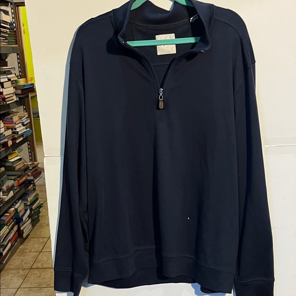 Tommy Bahama Men’s Quarter-Zip Pullover – Dark Blue, Size XXL - Picture 1 of 6